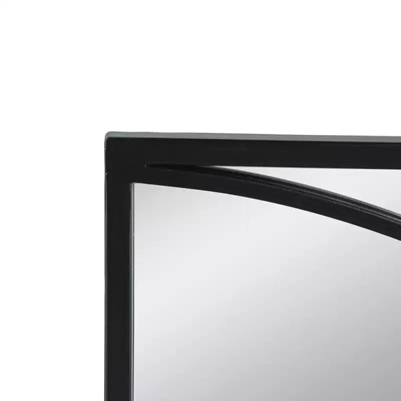 32 Inch Rectangular Wall Mirror with Black Frame