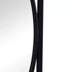 32 Inch Rectangular Wall Mirror with Black Frame