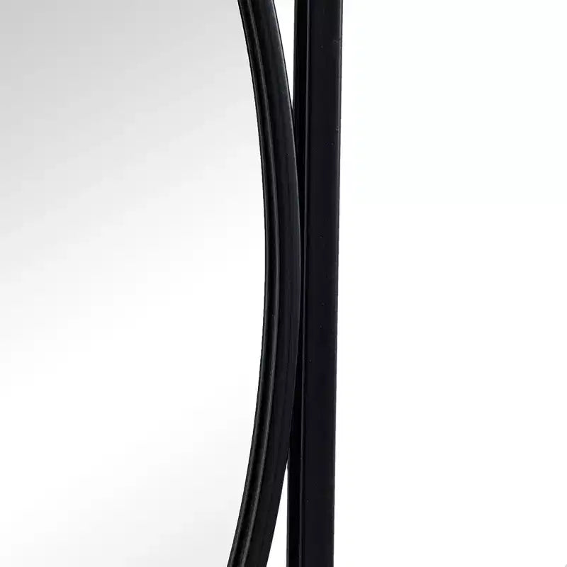 32 Inch Rectangular Wall Mirror with Black Frame