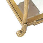 Antique Gold Six Tier Mirrored Shelving Unit 20x14x70.5