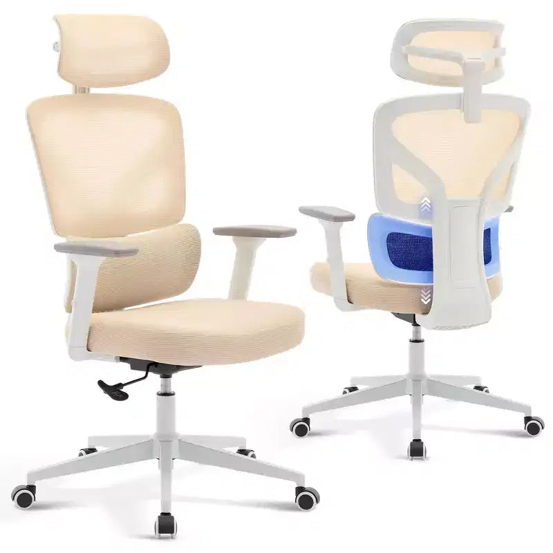 High-Back Ergonomic Office Chair Breathable Mesh Gaming Chair with Adjustable Lumbar & 3D Armrests