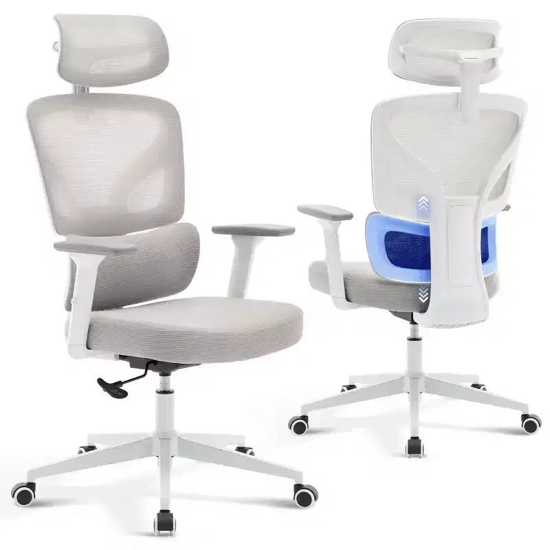 High-Back Ergonomic Office Chair Breathable Mesh Gaming Chair with Adjustable Lumbar & 3D Armrests