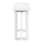 59.1 Modern Console Table with Pine Legs,Pine Veneer Entryway Table,Interlocking Geometric Sofa Table for Living Room,Hallway,Entryway