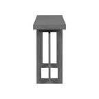 59.1 Modern Console Table with Pine Legs,Pine Veneer Entryway Table,Interlocking Geometric Sofa Table for Living Room,Hallway,Entryway
