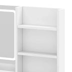 Vanity Desk With Large Lighted Mirror Makeup Vanity Table Shelves 2 Drawers 3 Lighting Modes Brightness Adjustable