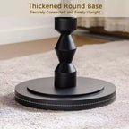 23.6 Round Pedestal Side Table, Boho Mid-Century Side Table for Living Room, Bedroom, or Small Spaces