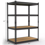 Rack Storage Shelf 4 Layers Adjustable Spacing Steel