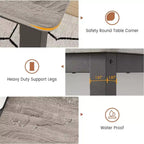 Rectangle Dining Table for 2 4 6 People, 63-Inch Modern Farmhouse Kitchen & Dining Room Tables with Heavy Duty Metal Legs for Kitchen Living Room