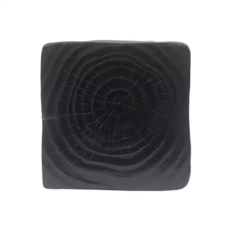 Modern Spiral Side Table with Hollow Center, Wood Grain Texture Magnesium Oxide Coffee Table for Living Room Bedroom