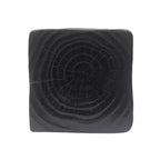 Modern Spiral Side Table with Hollow Center, Wood Grain Texture Magnesium Oxide Coffee Table for Living Room Bedroom
