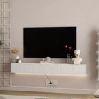 Floating TV Stand Wall Mounted with 16 Color LEDs,69 Modern TV Stand, Floating TV Cabinet Entertainment Center for 55 60 65 Inch TV