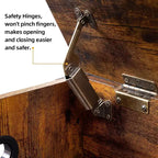 Wooden Storage Chest with Lid,Storage Trunk,Storage Bench with Safety Hinge and Lift-Top for Entryway, Bedroom, Living Room