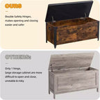 Wooden Storage Chest with Lid,Storage Trunk,Storage Bench with Safety Hinge and Lift-Top for Entryway, Bedroom, Living Room