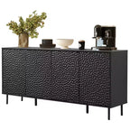 Mid-Century Sideboard with Ample Storage & Raised Legs for Easy Cleaning
