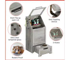 MDF, PB & Iron Flip-top Dog Food Storage Cabinet