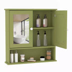 Wall Mount Mirror Medicine Cabinet, 22.2 Inch Bathroom Medicine Cabinet with Adjustable Shelf, Waterproof Cabinet for Bathroom Organization