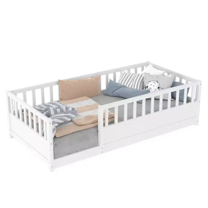 Pine Wood Floor Bed with Super High Security Barrier