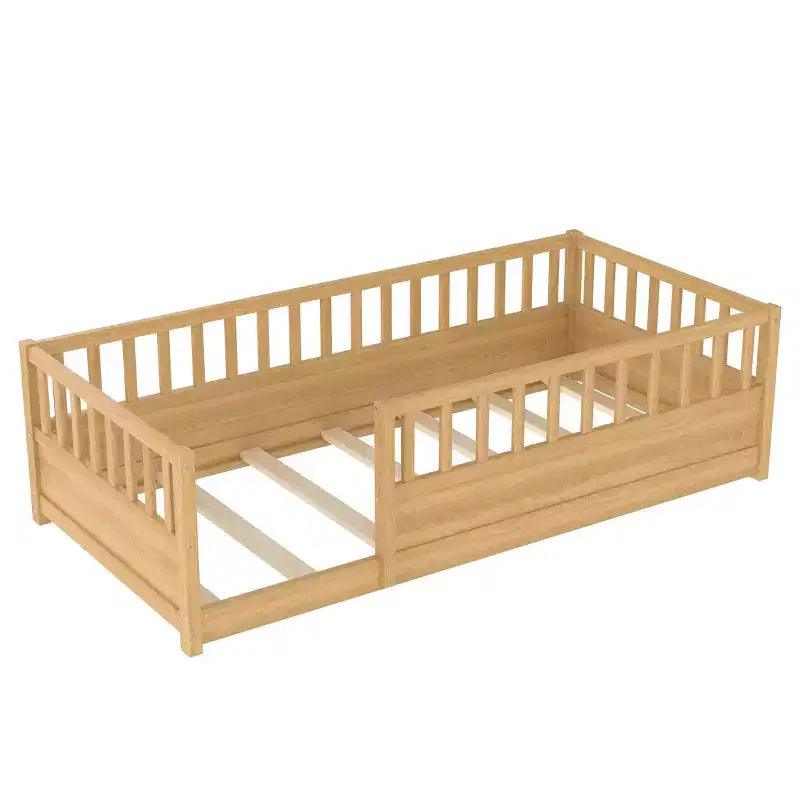 Pine Wood Floor Bed with Super High Security Barrier