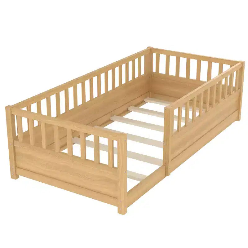 Pine Wood Floor Bed with Super High Security Barrier