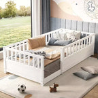 Pine Wood Floor Bed with Super High Security Barrier