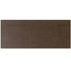 Solid Wood 42 inch Wide Mid Century Modern 3 Drawer Sideboard in Walnut Brown