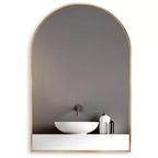20 X 30 Arched Decorative Wall Mirror, Modern Metal Framed Vanity Mirror for Entryway, Living Room, Bedroom