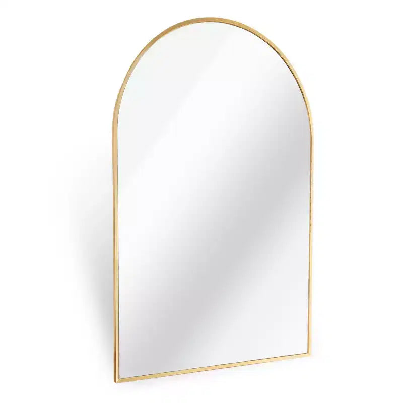 20 X 30 Arched Decorative Wall Mirror, Modern Metal Framed Vanity Mirror for Entryway, Living Room, Bedroom