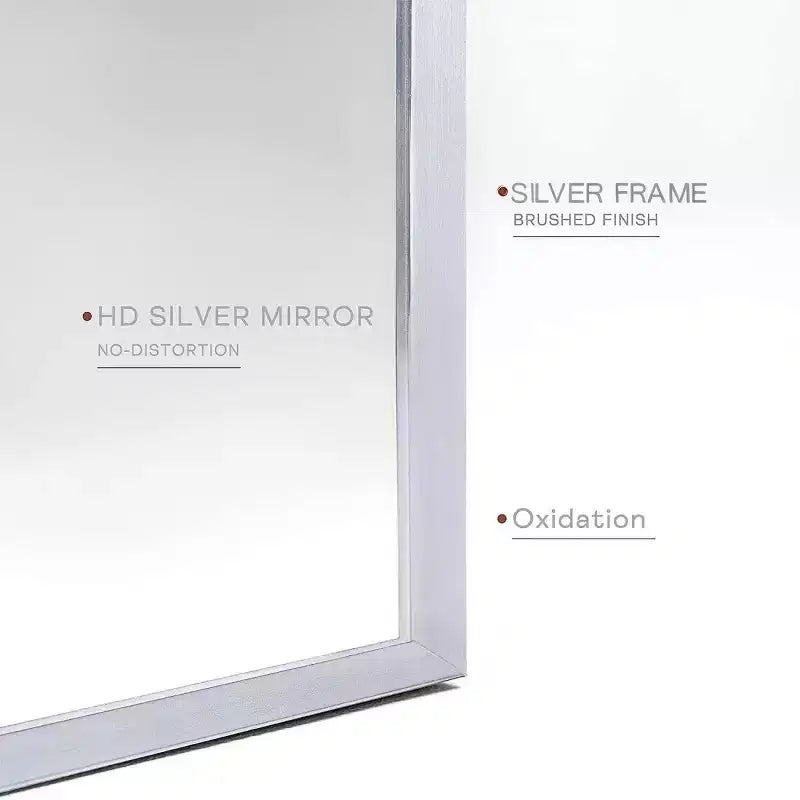 20 X 30 Arched Decorative Wall Mirror, Modern Metal Framed Vanity Mirror for Entryway, Living Room, Bedroom