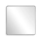Square Bathroom Mirror with Tempered Glass, 36x36 Vanity Mirror, Anti-Rust Aluminum Framed