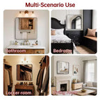 Square Bathroom Mirror with Tempered Glass, 36x36 Vanity Mirror, Anti-Rust Aluminum Framed
