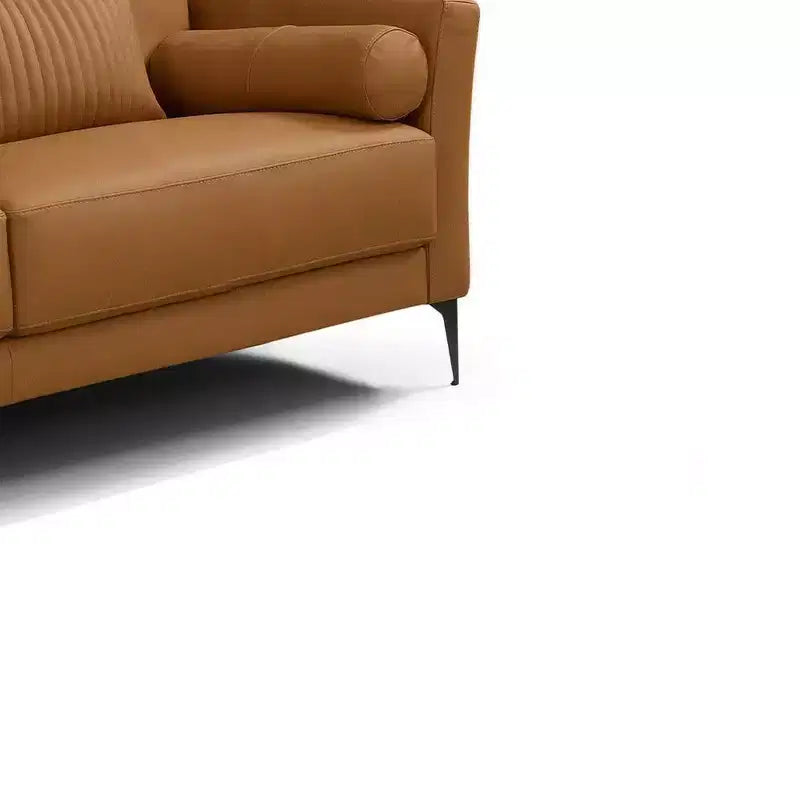 68" Sofa Saddle Tan Leather