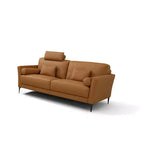 68" Sofa Saddle Tan Leather
