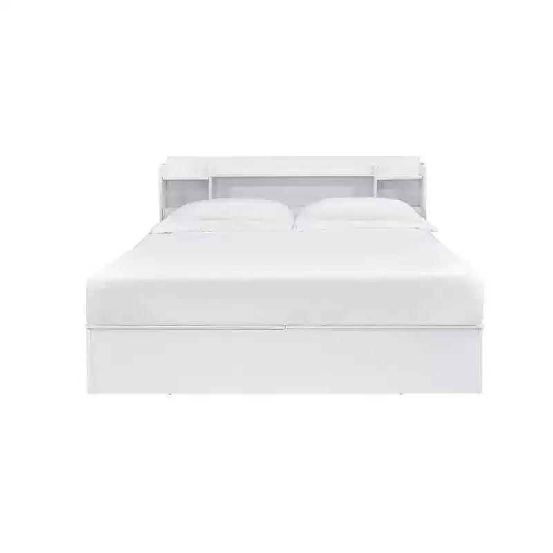 83" Queen Bed Bed White Finish