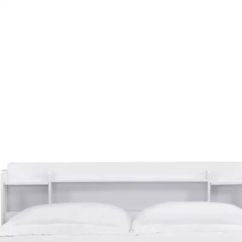 83" Queen Bed Bed White Finish