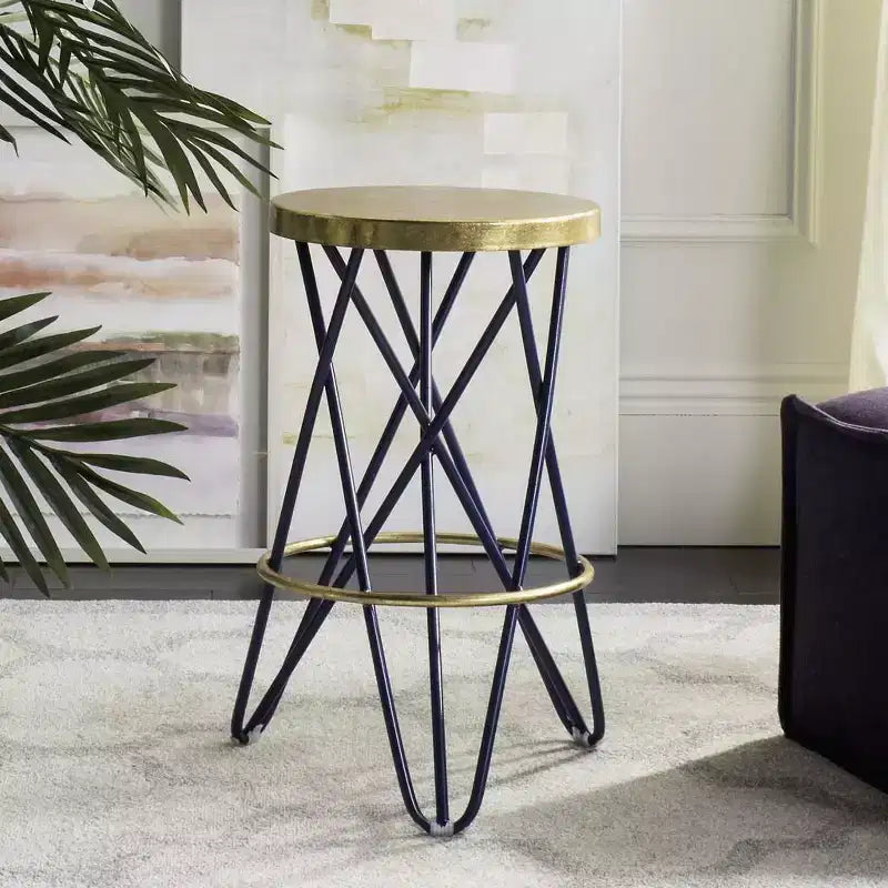 Gold Leaf Counter Stool
