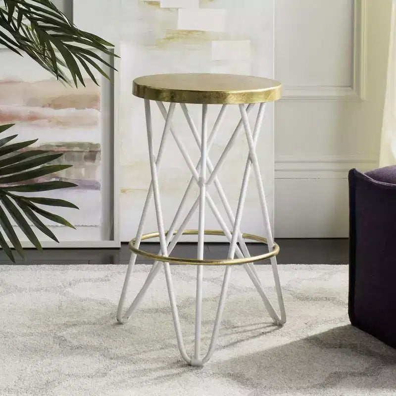 Gold Leaf Counter Stool
