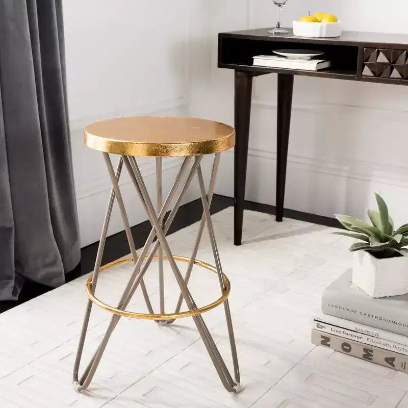Gold Leaf Counter Stool