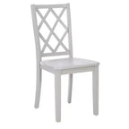 Solid Wood X Back Side Chair