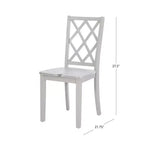 Solid Wood X Back Side Chair