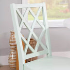 Solid Wood X Back Side Chair