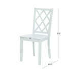 Solid Wood X Back Side Chair