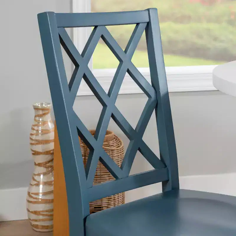 Solid Wood X Back Side Chair
