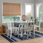 Solid Wood X Back Side Chair