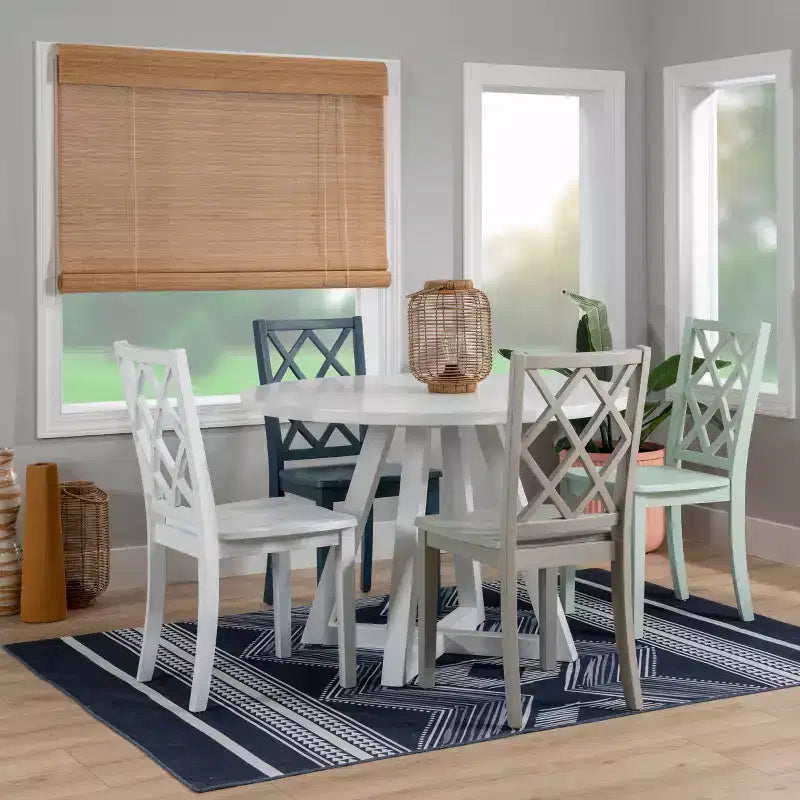 Solid Wood X Back Side Chair