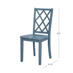 Solid Wood X Back Side Chair